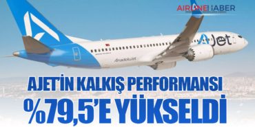 AJet’in Kalkış Performansı %79,5’e Yükseldi