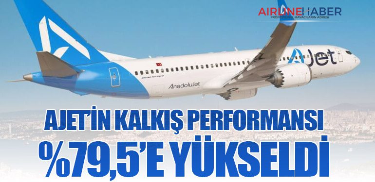 AJet’in Kalkış Performansı %79,5’e Yükseldi