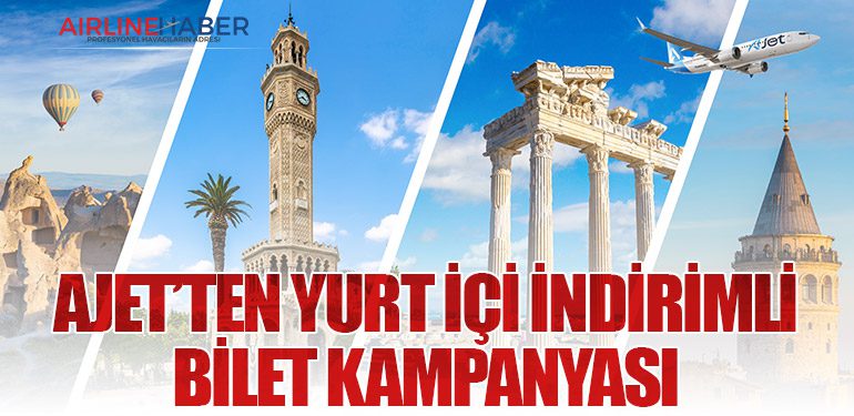 AJet’ten Yurt İçi İndirimli Bilet Kampanyası