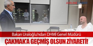 Bakan Uraloğlu’ndan DHMİ Genel Müdürü Çakmak’a Geçmiş Olsun Ziyareti!