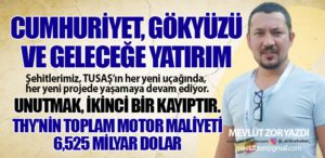 Cumhuriyet, Gökyüzü ve Geleceğe Yatırım. Unutmak, ikinci bir kayıptır