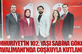 Cumhuriyet'in 102. yaşı Sabiha Gökçen Havalimanı'nda coşkuyla kutlandı