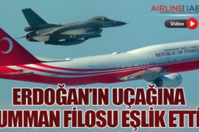 Erdoğan’ın Uçağına Umman Filosu Eşlik Etti