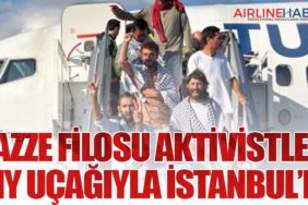 Gazze Filosu Aktivistleri THY Uçağıyla İstanbul’da