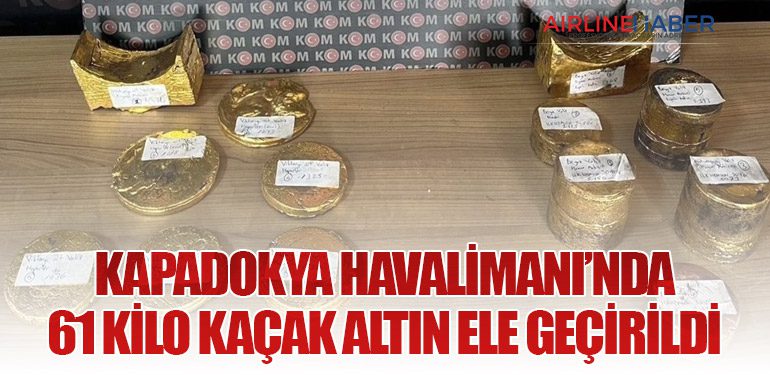Kapadokya Havalimanı’nda 61 Kilo Kaçak Altın Ele Geçirildi: 5 Kişi Tutuklandı