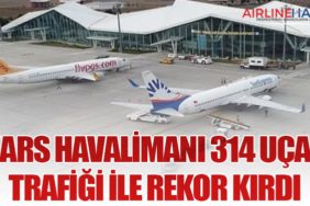 Kars Havalimanı 314 Uçak Trafiği ile Rekor Kırdı