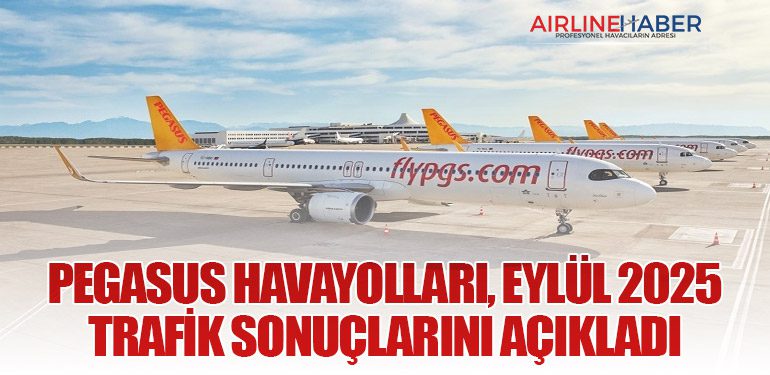 Pegasus Havayolları, Eylül 2025 Trafik Sonuçlarını Açıkladı