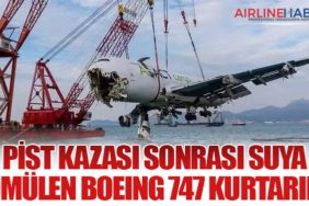 Pist Kazası Sonrası Suya Gömülen Boeing 747 Kurtarıldı