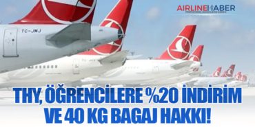 THY, öğrencilere %20 indirim ve 40 kg bagaj hakkı!