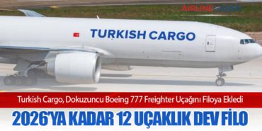 Turkish Cargo, Dokuzuncu Boeing 777 Freighter Uçağını Filoya Ekledi: 2026’ya Kadar 12 Uçaklık Dev Filo