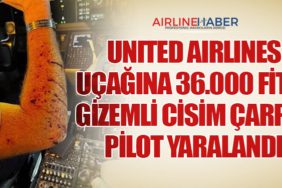 United Airlines Uçağına 36.000 Fitte Gizemli Cisim Çarptı: Pilot Yaralandı
