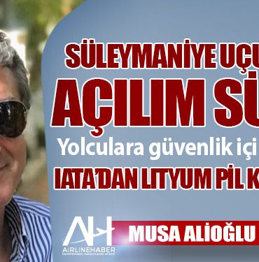 Süleymaniye uçuşları ve açılım süreci. Yolculara güvenlik için yedi öneri IATA’dan Lityum pil kampanyası 9 Haberler Süleymaniye uçuşları ve açılım süreci. Yolculara güvenlik için yedi öneri IATA’dan Lityum pil kampanyası