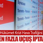 ABD’de Hükümet Krizi Hava Trafiğini Felç Etti: 1200’den Fazla Uçuş İptal Edildi