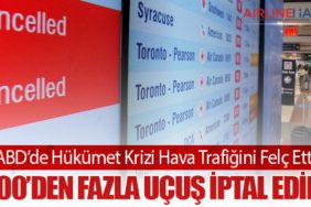ABD’de Hükümet Krizi Hava Trafiğini Felç Etti: 1200’den Fazla Uçuş İptal Edildi