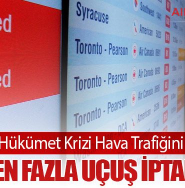 ABD’de Hükümet Krizi Hava Trafiğini Felç Etti: 1200’den Fazla Uçuş İptal Edildi