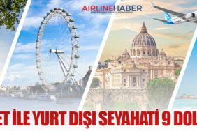 AJet ile Yurt Dışı Seyahati 9 Dolar