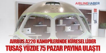 Airbus A220 kanopilerinde küresel lider: TUSAŞ yüzde 75 pazar payına ulaştı