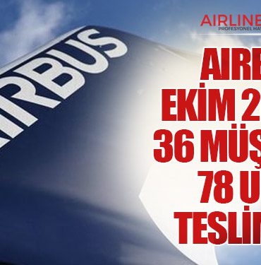 Airbus, Ekim 2025’te 36 Müşteriye 78 Uçak Teslim Etti