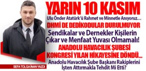 Anadolu Havacılık Şubesi Kongresi Yılan Hikayesine Döndü… DHMİ de Dedikodular Durulmuyor