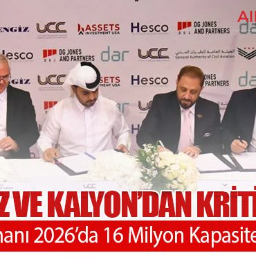 Cengiz ve Kalyon’dan Kritik Rol: Şam Havalimanı 2026’da 16 Milyon Kapasiteye Ulaşacak