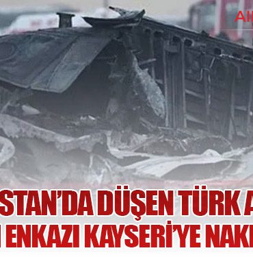 Gürcistan’da Düşen Türk Askeri Uçağının Enkazı Kayseri’ye Nakledilecek