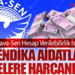 Hava-Sen Hesap Verilebilirlik İstedi. Sendika Aidatları Nerelere Harcanıyor?