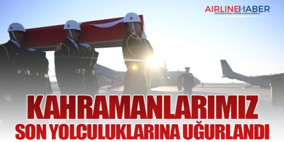 Kahramanlarımız Son Yolculuklarına Uğurlandı