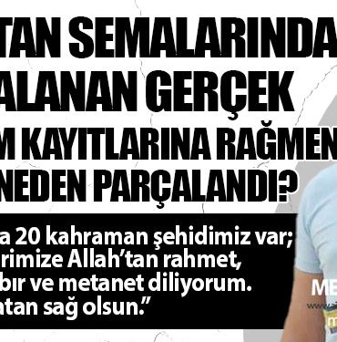 MSB Bakım Kayıtlarına Rağmen C-130E Neden Parçalandı?