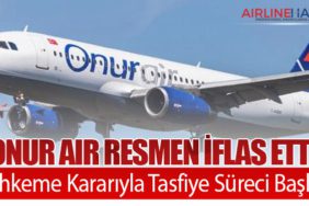 Onur Air Resmen İflas Etti: Mahkeme Kararıyla Tasfiye Süreci Başladı
