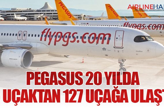 Pegasus 20 Yılda 5 Uçaktan 127 Uçağa Ulaştı