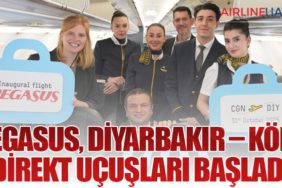 Pegasus Hava Yolları’ndan Diyarbakır – Köln Direkt Uçuşları Başladı