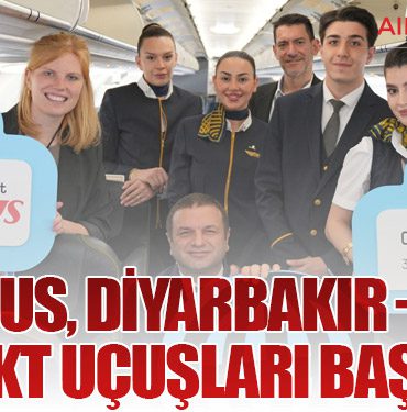 Pegasus Hava Yolları’ndan Diyarbakır – Köln Direkt Uçuşları Başladı