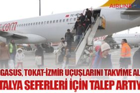 Pegasus, Tokat-İzmir Uçuşlarını Takvime Aldı: Antalya Seferleri İçin Talep Artıyor
