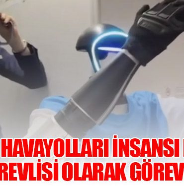 Pobeda Havayolları İnsansı Robotu Uçuş Görevlisi Olarak Görevlendirdi