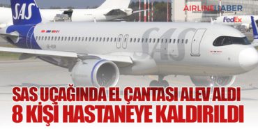 SAS Uçağında El Çantası Alev Aldı: 8 Kişi Hastaneye Kaldırıldı