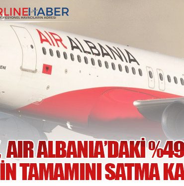 Türk Hava Yolları, Air Albania’daki %49’luk Hissesinin Tamamını Satma Kararı Aldı