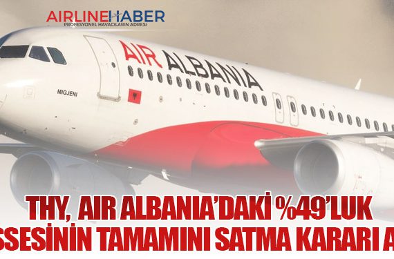 Türk Hava Yolları, Air Albania’daki %49’luk Hissesinin Tamamını Satma Kararı Aldı