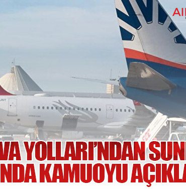 Türk Hava Yolları’ndan SunExpress Hakkında Kamuoyu Açıklaması