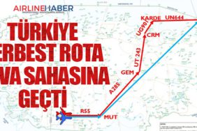 Türkiye Serbest Rota Hava Sahasına Geçti