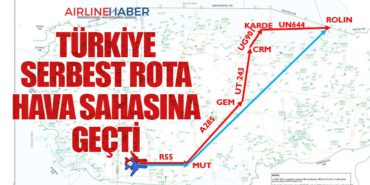 Türkiye Serbest Rota Hava Sahasına Geçti