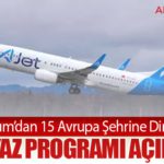 AJet, Bodrum’dan 15 Avrupa Şehrine Direkt Uçacak: 2026 Yaz Programı Açıklandı