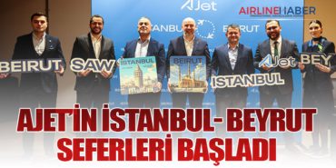 AJet’in İstanbul-Beyrut Seferleri Başladı