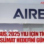 Airbus, 2025 Yılı İçin Ticari Uçak Teslimat Hedefini Güncelledi