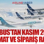 Airbus’tan Kasım 2025 Teslimat ve Sipariş Raporu