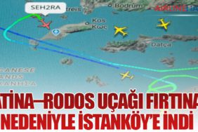 Atina–Rodos Uçağı Fırtına Nedeniyle İstanköy’e İndi