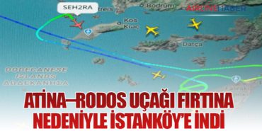 Atina–Rodos Uçağı Fırtına Nedeniyle İstanköy’e İndi