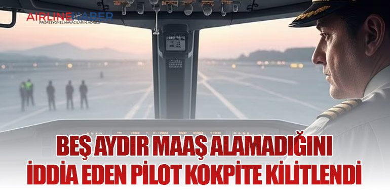 Beş Aydır Maaş Alamadığını İddia Eden Pilot Kokpite Kilitlendi