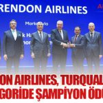 Corendon Airlines, Turquality®’de İki Kategoride Şampiyon Ödülü Aldı