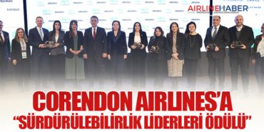 Corendon Airlines’a “Sürdürülebilirlik Liderleri Ödülü”