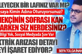 Söyleyecek bir lafınız var mı? Bu Masaya Kimin Adına Oturuyorsunuz?